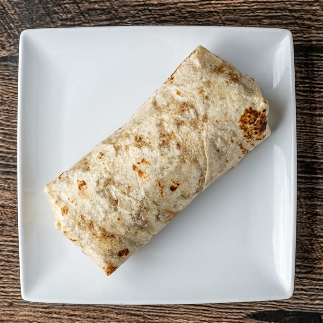 Bean, Cheese & Rice Burrito.